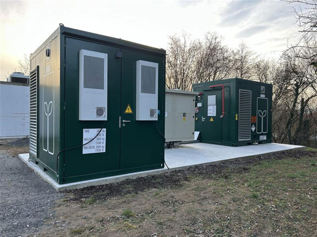 Batteriespeicher der TRICERA energy GmbH aus der Partnerschaft mit dem Unternehmen EDF Renewables Deutschland GmbH