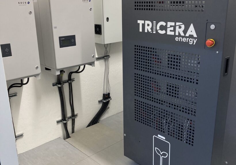TRICERA-Batteriespeicher beim Kunden TOPREGAL