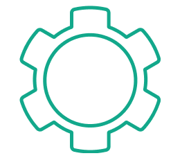 Das Icon zeigt ein Zahnrad.