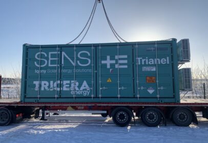 Batteriespeicher auf LKW beim Kunden Icony Sens und Trianel