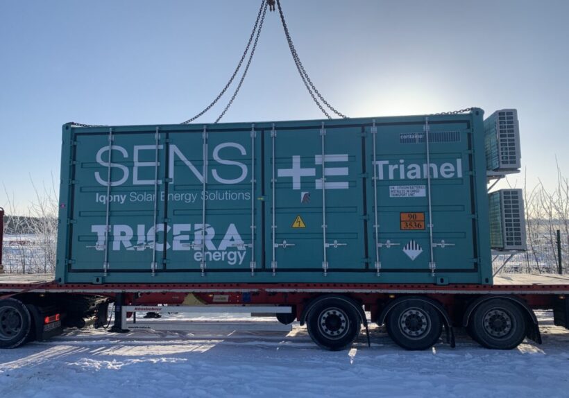 Batteriespeicher auf LKW beim Kunden Icony Sens