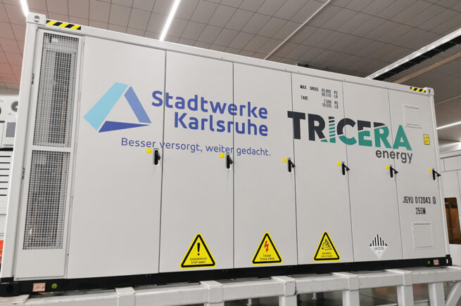 Container-Design für die Batteriespeicher-Container der Stadtwerke Karlsruhe