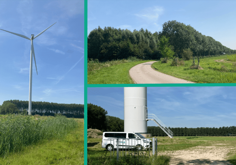 Integration of battery storage into existing wind farm infrastructure