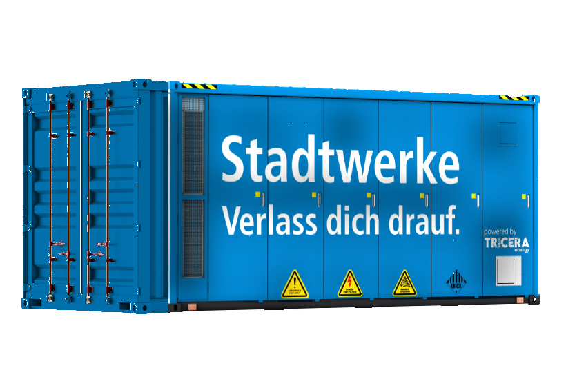 Container-Design für die Batteriespeicher-Container im Projekt für die Stadtwerke Ulm