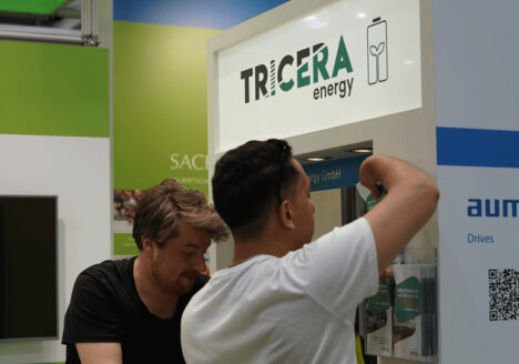 TRICERA energy Stand auf der Messe in München