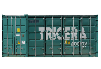 Batteriespeicher-Container im TRICERA energy-Design