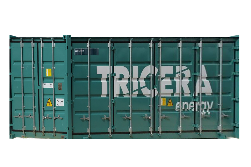 Batteriespeicher-Container im TRICERA energy-Design